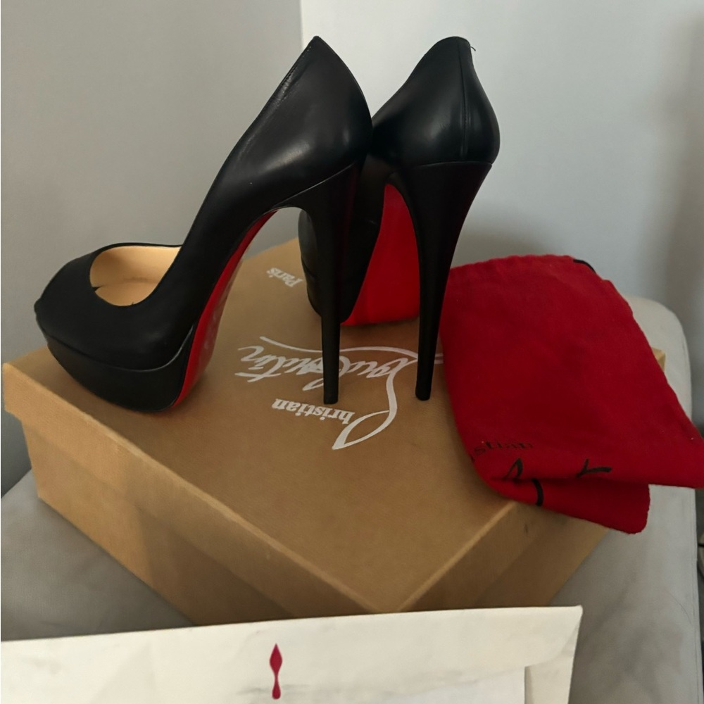 Christian Louboutin Lady Peep 150mm High Heels